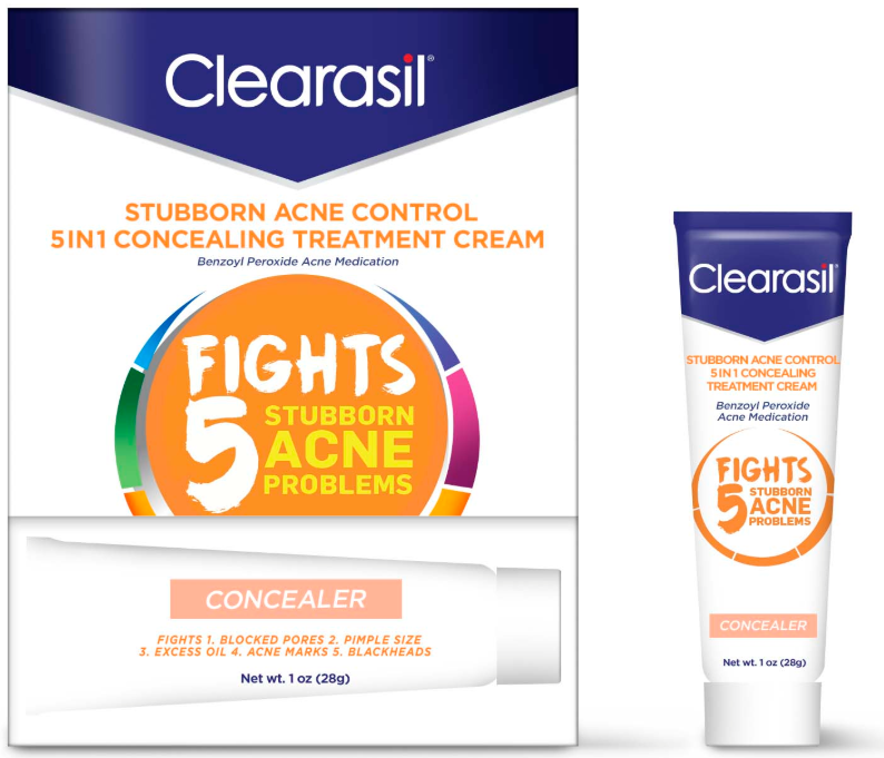 CLEARASIL Stubborn Acne Control 5 in 1 Concealing Treatment Cream